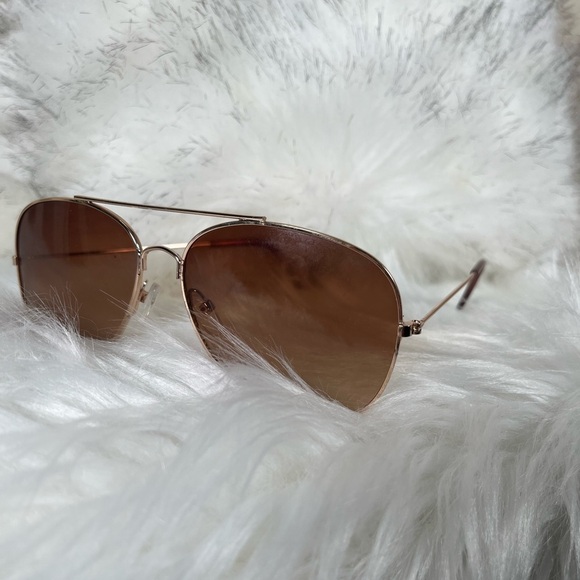 Stylish Brown Aviator Sunglasses - Picture 1 of 7